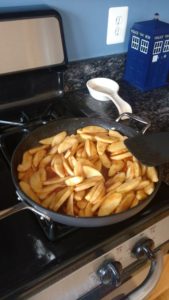 Apples on the stove